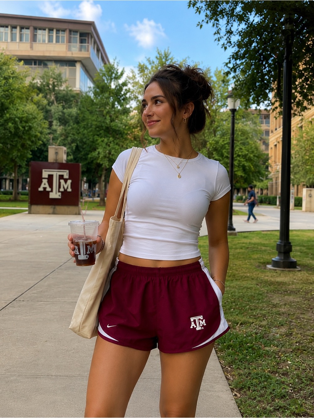 Nike Women’s Texas A&M Athletic Shorts - Picture 1 of 7